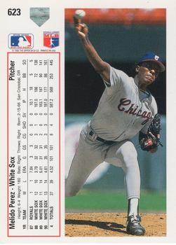 Melido Perez  baseball card collectible - Main Image 2