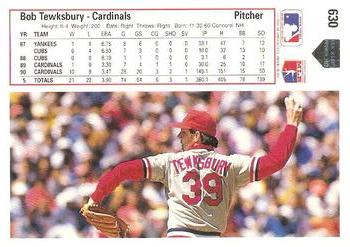 Bob Tewksbury  baseball card collectible - Main Image 2