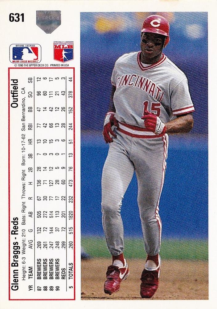 Glenn Braggs  baseball card collectible - Main Image 2