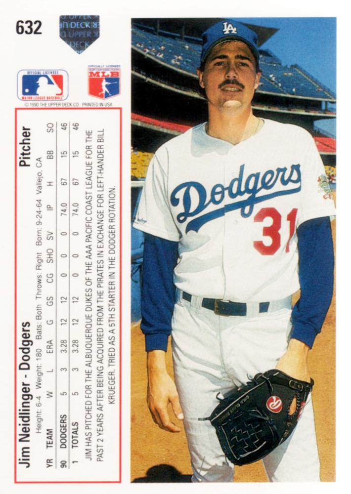 Jim Neidlinger  baseball card collectible - Main Image 2