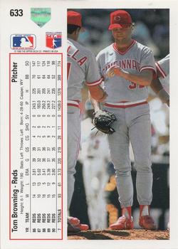 Tom Browning  baseball card collectible - Main Image 2