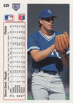 Storm Davis  baseball card collectible - Main Image 2