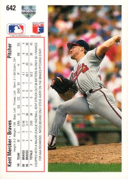 Kent Mercker  baseball card collectible - Main Image 2