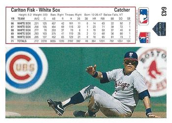 Carlton Fisk  baseball card collectible - Main Image 2