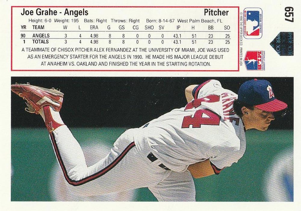 Joe Grahe  baseball card collectible - Main Image 2