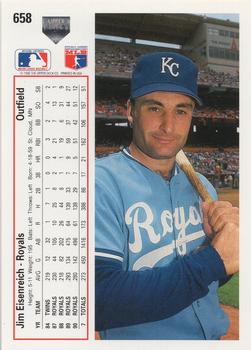 Jim Eisenreich  baseball card collectible - Main Image 2