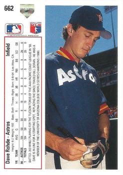 Dave Rohde  baseball card collectible - Main Image 2