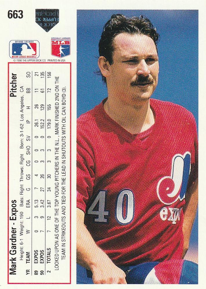 Mark Gardner  baseball card collectible - Main Image 2