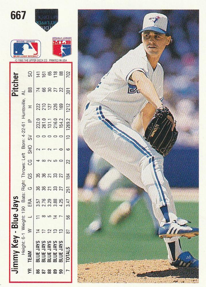 Jimmy Key  baseball card collectible - Main Image 2