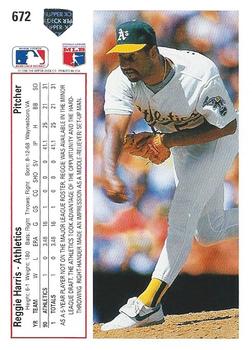 Reggie Harris  baseball card collectible - Main Image 2