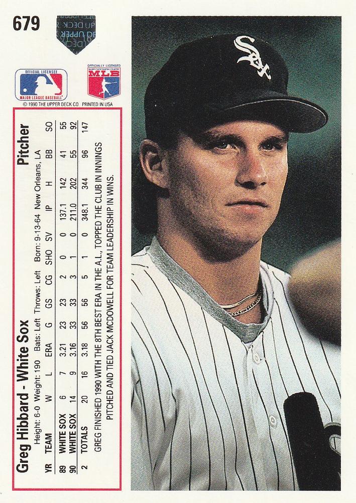 Greg Hibbard  baseball card collectible - Main Image 2