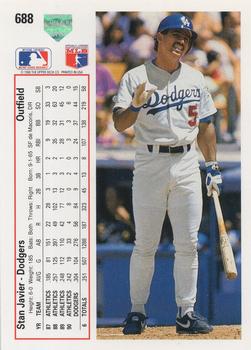 Stan Javier  baseball card collectible - Main Image 2