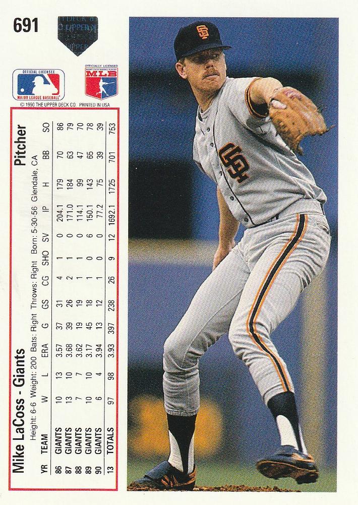 Mike LaCoss  baseball card collectible - Main Image 2