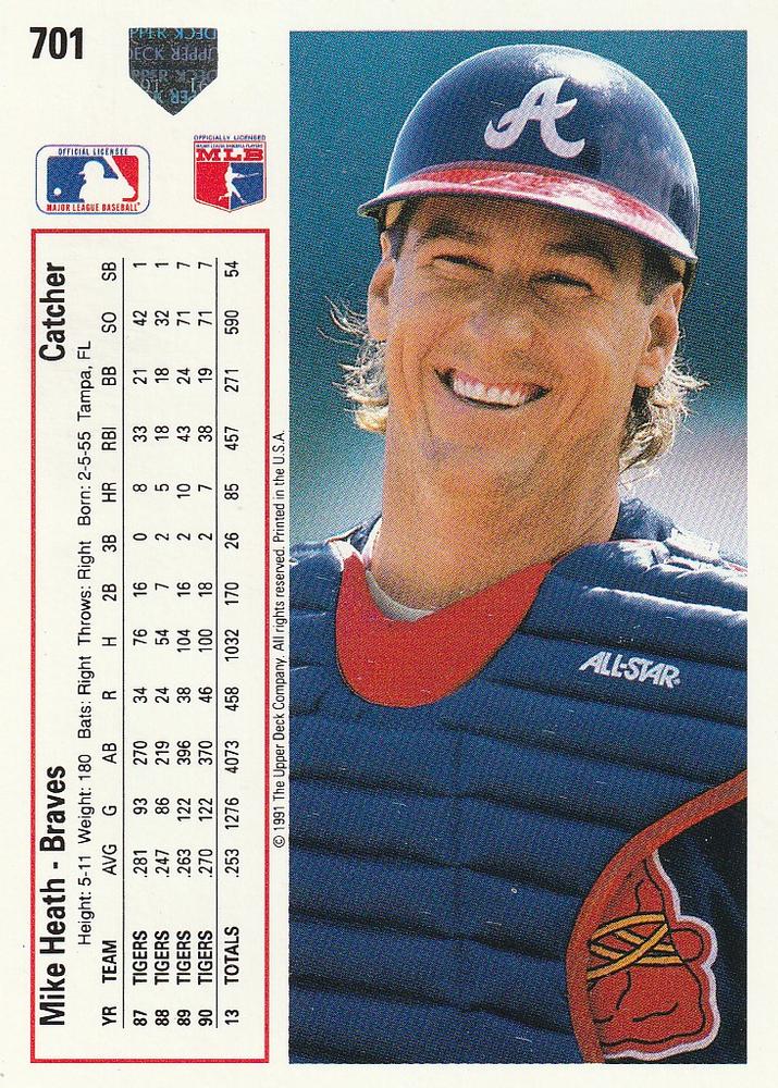 Mike Heath  baseball card collectible - Main Image 2