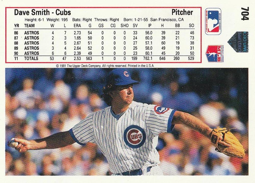 Dave Smith  baseball card collectible - Main Image 2