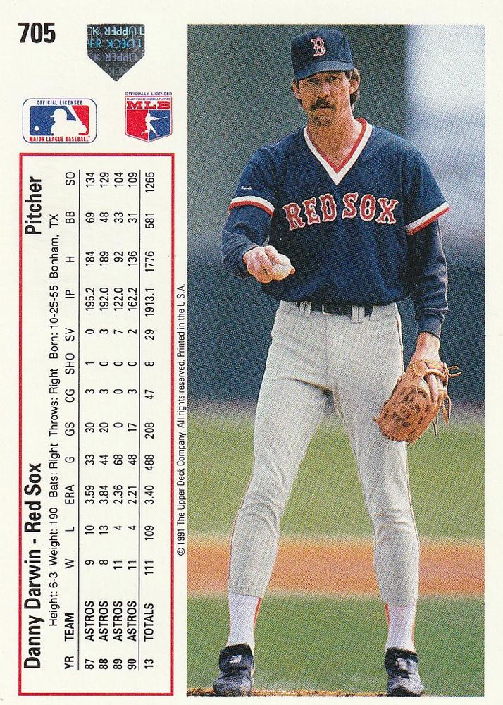 Danny Darwin  baseball card collectible - Main Image 2