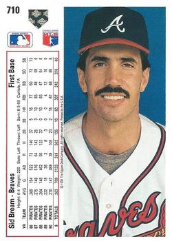 Sid Bream  baseball card collectible - Main Image 2