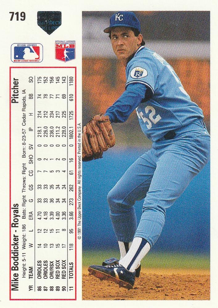 Mike Boddicker  baseball card collectible - Main Image 2