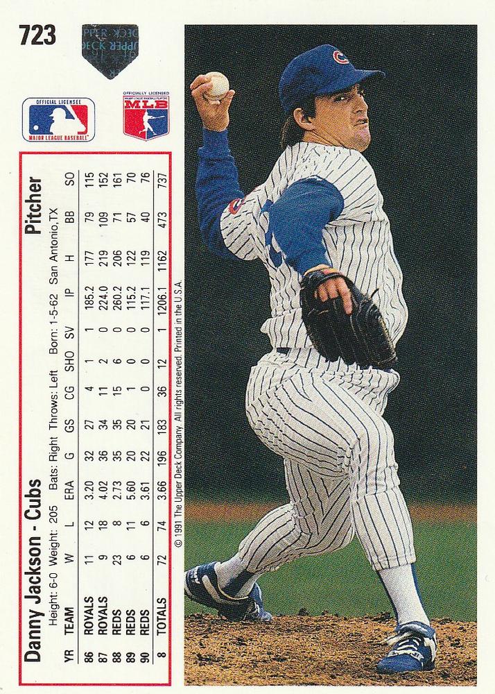 Danny Jackson  baseball card collectible - Main Image 2