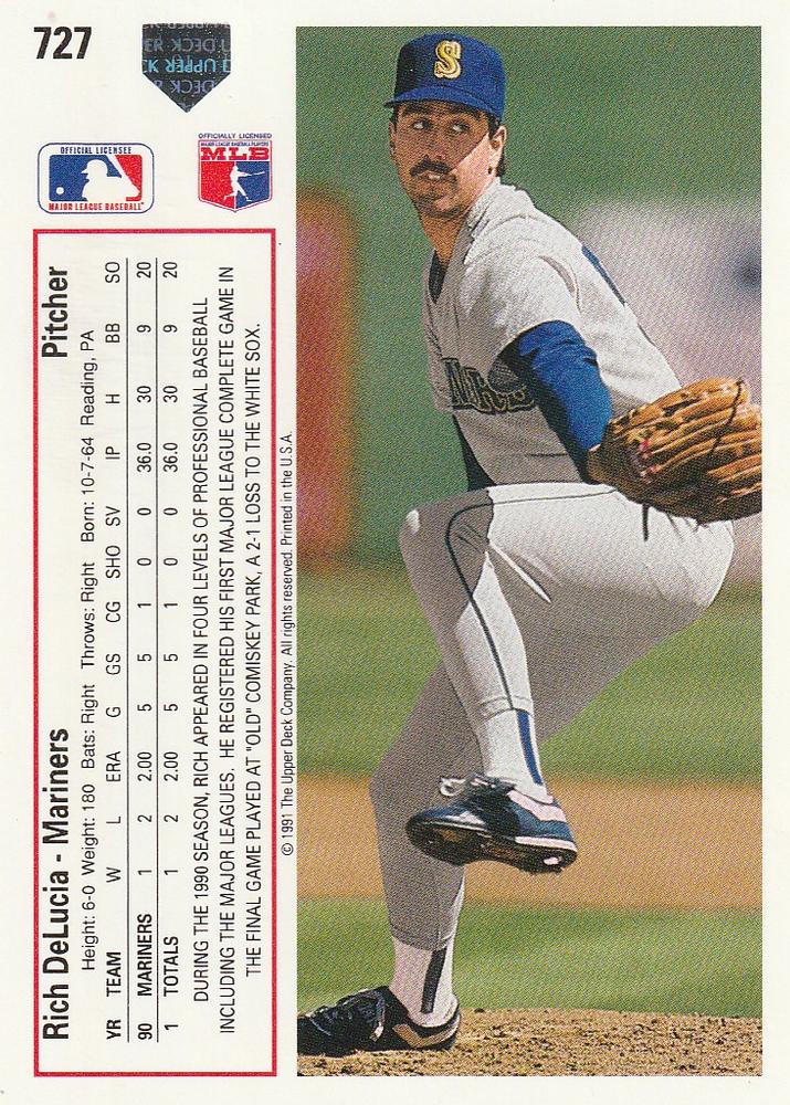 Rich DeLucia  baseball card collectible - Main Image 2