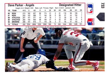 Dave Parker  baseball card collectible - Main Image 2