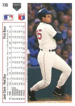 Jack Clark  baseball card collectible - Main Image 2