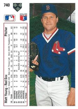 Matt Young  baseball card collectible - Main Image 2