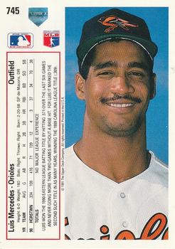 Luis Mercedes  baseball card collectible - Main Image 2