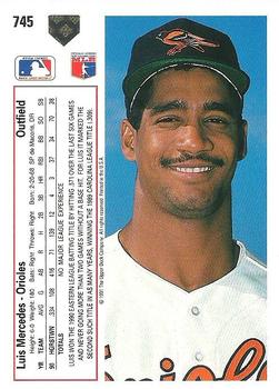 Luis Mercedes  baseball card collectible - Main Image 2