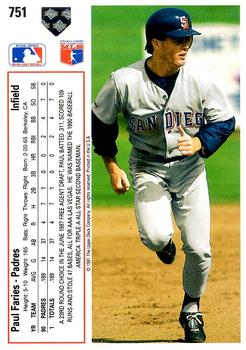 Paul Faries  baseball card collectible - Main Image 2