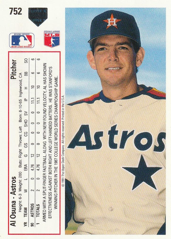 Al Osuna  baseball card collectible - Main Image 2