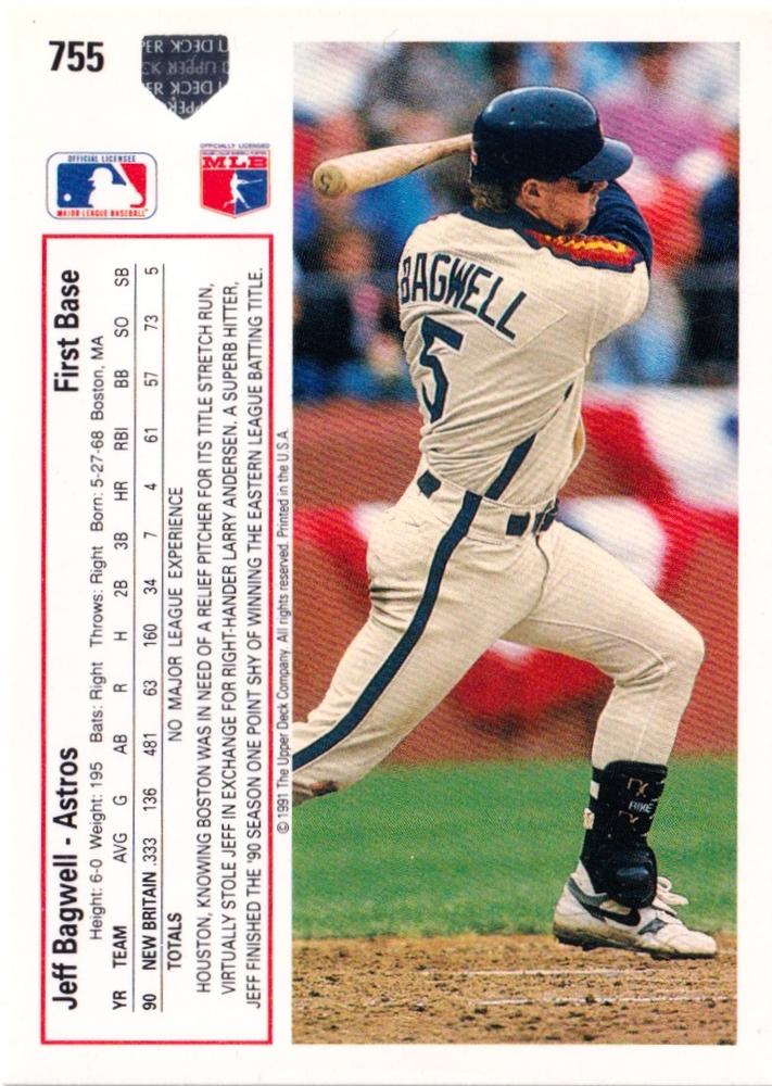 Jeff Bagwell  baseball card collectible - Main Image 2