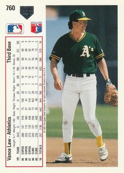 Vance Law  baseball card collectible - Main Image 2