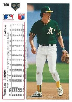 Vance Law  baseball card collectible - Main Image 2