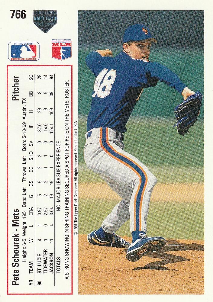 Pete Schourek  baseball card collectible - Main Image 2