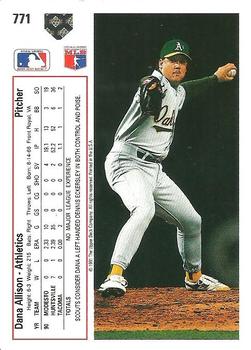 Dana Allison  baseball card collectible - Main Image 2