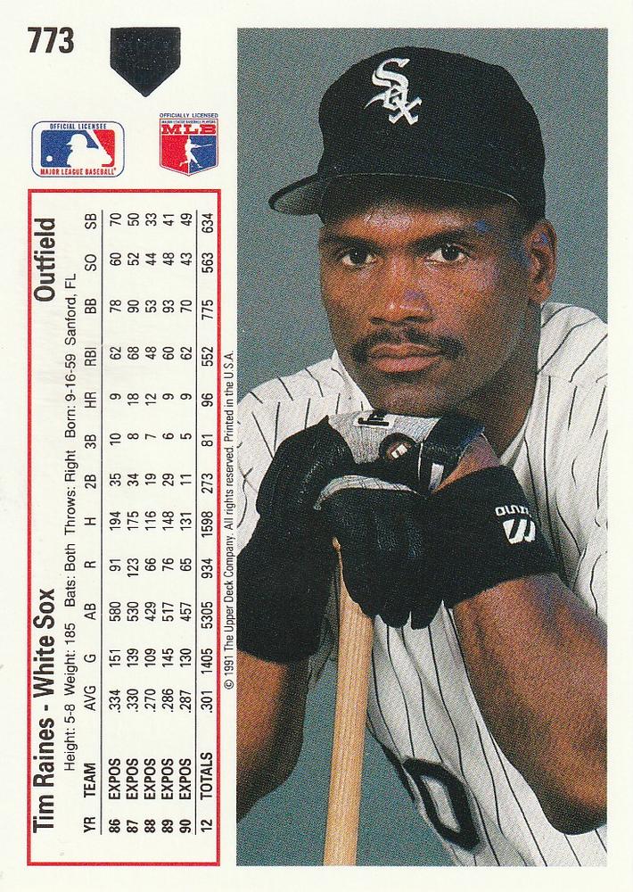 Tim Raines  baseball card collectible - Main Image 2