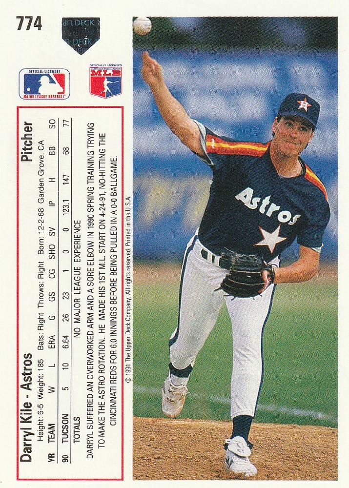 Darryl Kile  baseball card collectible - Main Image 2