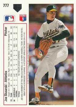 Joe Slusarski  baseball card collectible - Main Image 2