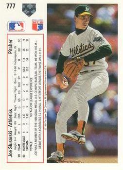 Joe Slusarski  baseball card collectible - Main Image 2