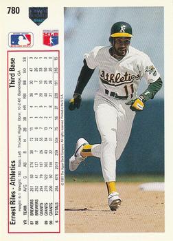 Ernest Riles  baseball card collectible - Main Image 2