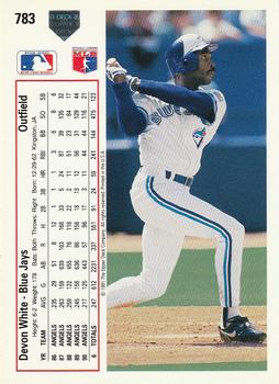 Devon White  baseball card collectible - Main Image 2