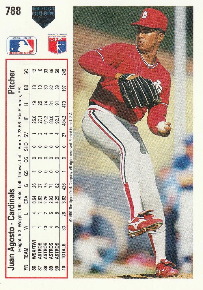 Juan Agosto  baseball card collectible - Main Image 2