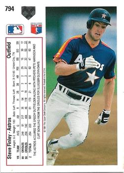 Steve Finley  baseball card collectible - Main Image 2