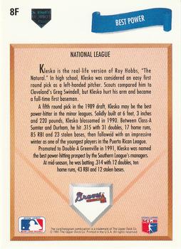 Ryan Klesko  baseball card collectible - Main Image 2