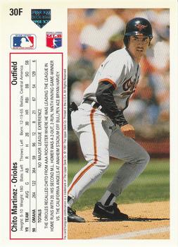 Chito Martinez  baseball card collectible - Main Image 2