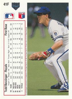 Todd Benzinger  baseball card collectible - Main Image 2