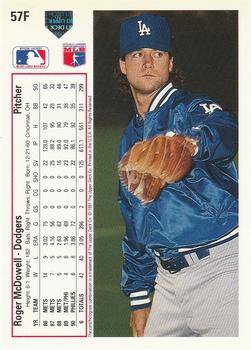 Roger McDowell  baseball card collectible - Main Image 2