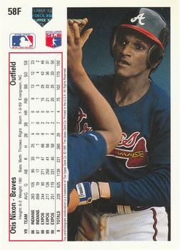 Otis Nixon  baseball card collectible - Main Image 2