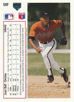Juan Bell  baseball card collectible - Main Image 2